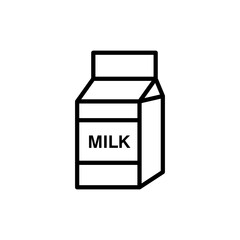 Milk vector icon, drink symbol. Modern, simple flat vector illustration on white background..eps