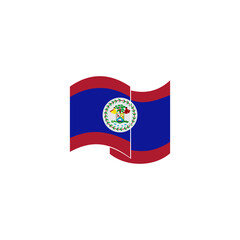 Belize flags icon set, Belize independence day icon set vector sign symbol