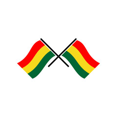 Bolivia flags icon set, Bolivia independence day icon set vector sign symbol