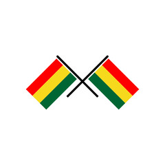 Bolivia flags icon set, Bolivia independence day icon set vector sign symbol