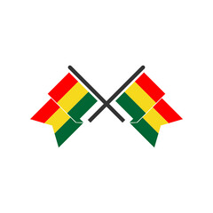 Bolivia flags icon set, Bolivia independence day icon set vector sign symbol