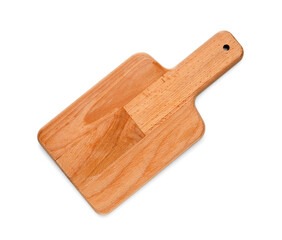 New wooden kitchen board isolated on white background