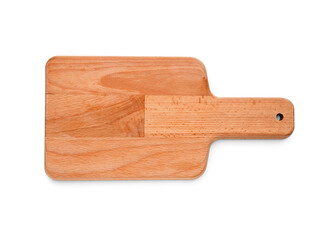 New wooden kitchen board isolated on white background