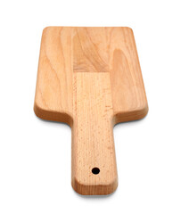 New wooden kitchen board isolated on white background