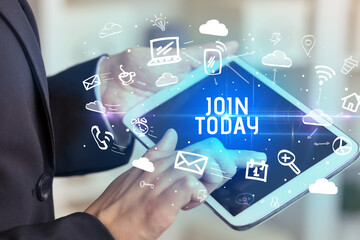 Close-up Of A Person Using Social Networking