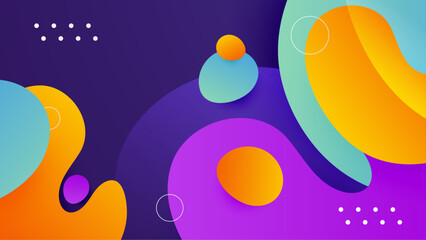 Abstract background with colorful geometric shapes