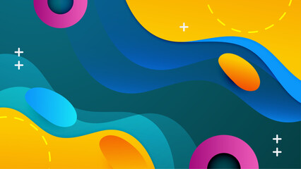 vector geometric background with colorful shapes