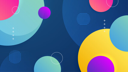 vector gradient geometric background