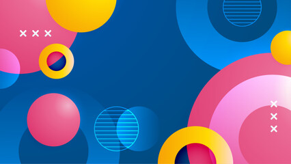 vector colorful dynamic shape background design