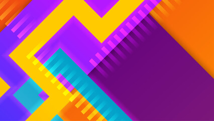 Bright shape abstract colorful design background