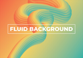 abstract colorful wave fluid background