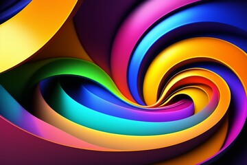 Obraz premium abstract fluid liquid illustration colorful background