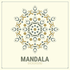 Colorful mandalas with line shapes