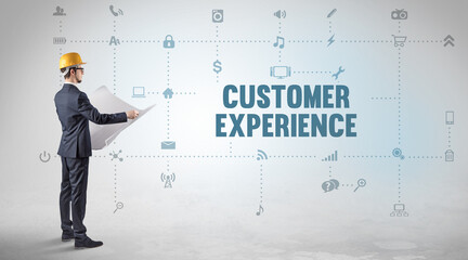 Engineer working on a new social media