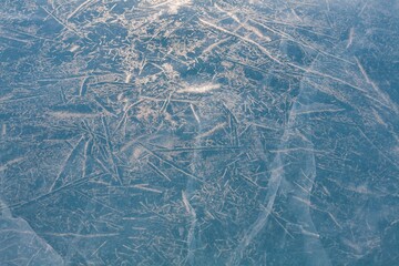 Ice texture original beautiful blue design pattern