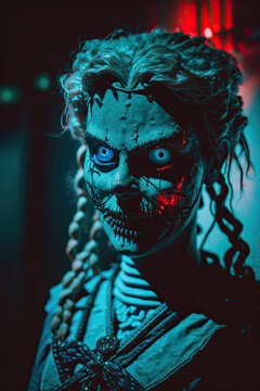 haunted abandoned animatronic woman