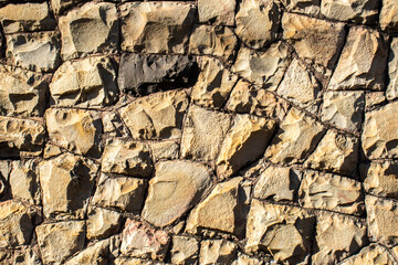 texture pattern of stone wall in Brazil