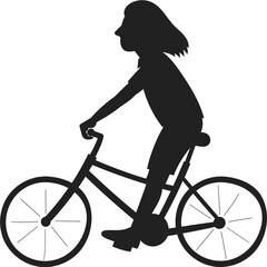 man riding bicycle illustration.
