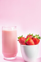 yogurt with strawberries