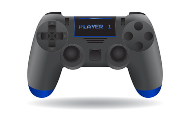 set of gamepads console retro for pc games isolated. 