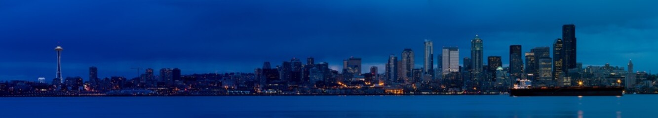 Fototapeta na wymiar Seattle Skyline from the Bay