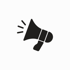 Megaphone Icon Vector Logo Template