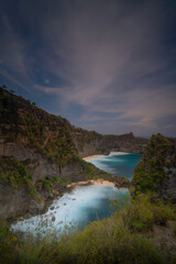 Fototapeta na wymiar Thousand Island Beach Nusa Penida Bali