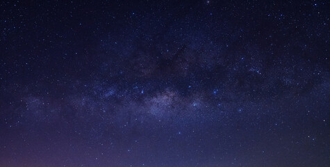 Obraz na płótnie Canvas The Milky way and stars in the night sky