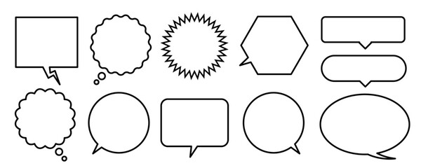 吹き出しいろいろセット