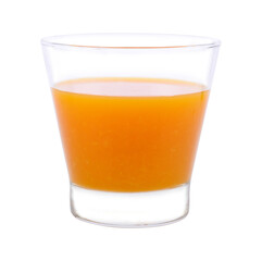 Orange juice in glass transparent png
