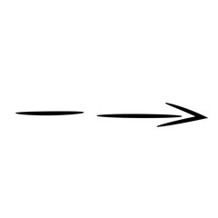 Black arrow on white background