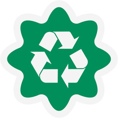 Sticker Recycle Material Recycling Life Zero Waste Lifestyle
