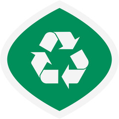 Obraz premium Sticker Recycle Material Recycling Life Zero Waste Lifestyle 