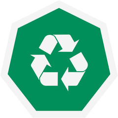 Obraz premium Sticker Recycle Material Recycling Life Zero Waste Lifestyle 