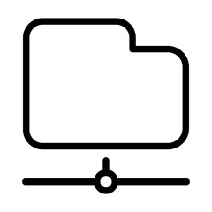 Sharing data line icon