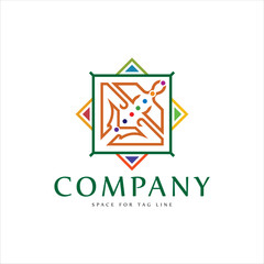 Vastu Shastra an Ancient Hindu, Indian system of architecture and design Vector Logo