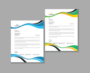 modern business letterhead design template