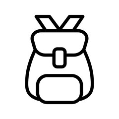 Backpack line icon