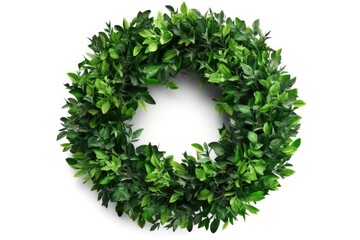 christmas wreath isolated on white