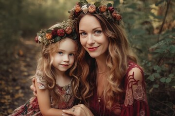 Obraz premium mother and daughter