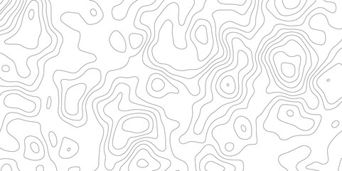 Topographic map background geographic line map with elevation assignments. Modern design with White background with topographic wavy pattern design.paper texture Imitation of a geographical map shades
