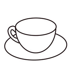 cup of coffee tea drink food breakfast hand drawn doodle organic line