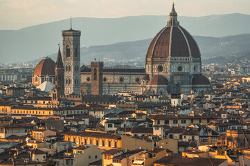Fototapeta na wymiar Piazza Del Duomo Florence,Italy