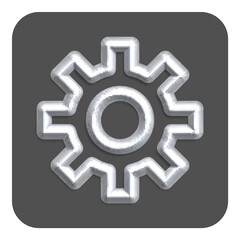 3d Line Neon Web Icon