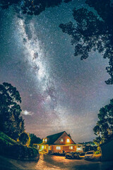 Tasmania, Australia - 12 Jun 2021 - Lover sky and galaxy.