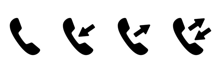 Call phone icon set