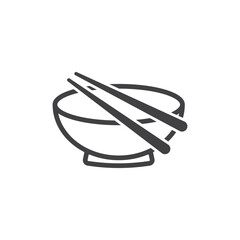 bowl and chopsticks icon