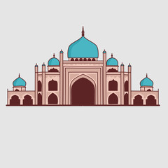 magnificent mosque illustration