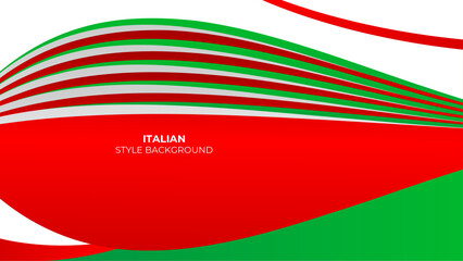 Wavy bright abstract background. italian colors. vector art design