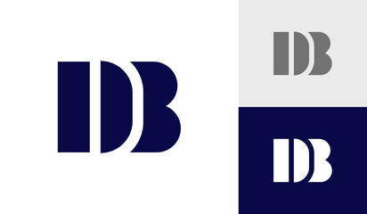 Letter DB monogram logo design